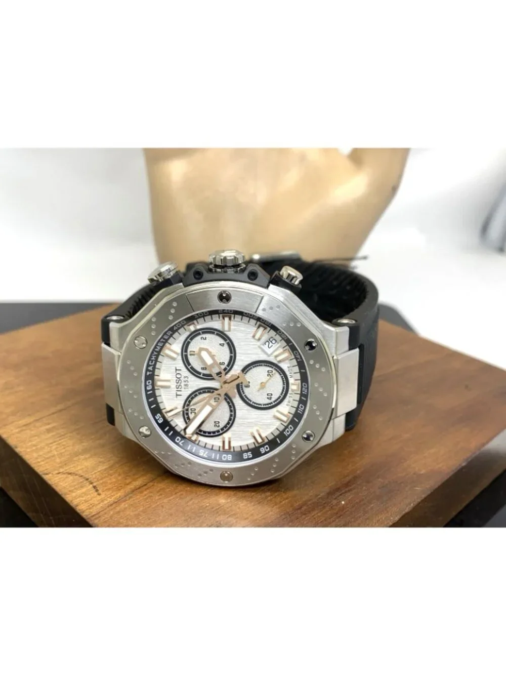 Tissot Men's Watch T-Race Chronograph Swiss Quartz Silver Black T1414171701100
